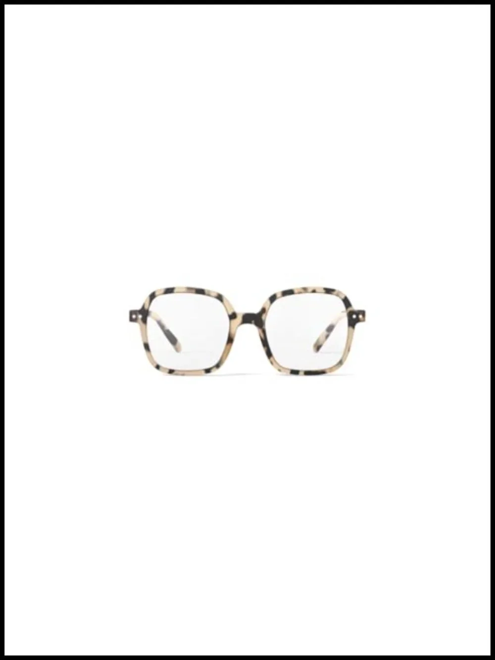 Reading Glasses +1 to +3 Oversized Square Unisex Spring Hinge Scratch-Resistant